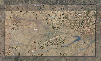 Texas County OK USGS imagery and topo map
