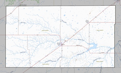 Texas County OK USGS topo map