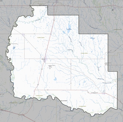 Tillman County OK USGS topo map