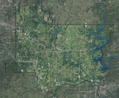 Wagoner County OK USGS imagery and topo map