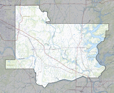 Wagoner County OK USGS topo map