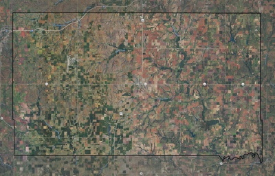 Washita County OK USGS imagery and topo map
