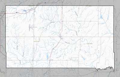 Washita County OK USGS topo map
