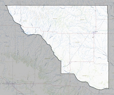 Woods County OK USGS topo map
