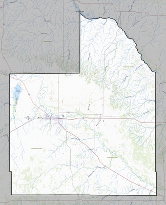 Woodward County OK USGS topo map