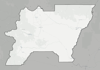 Baker County OR county basemap context