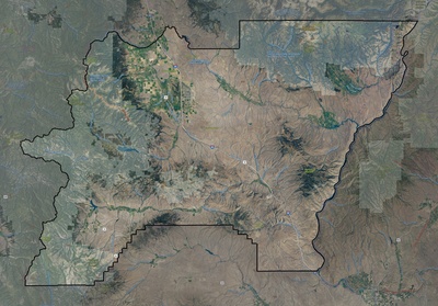 Baker County OR USGS imagery and topo map