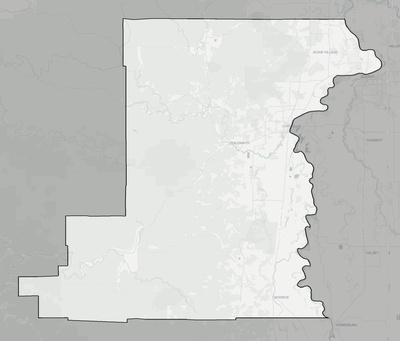 Benton County OR county basemap context