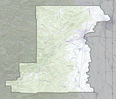 Benton County OR USGS topo map