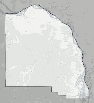 Columbia County OR county basemap context