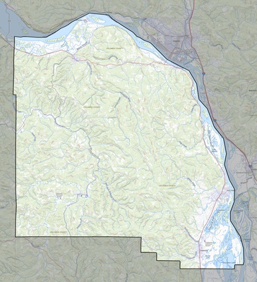 Columbia County OR USGS topo map