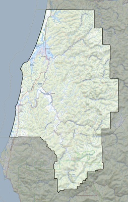 Coos County OR USGS topo map