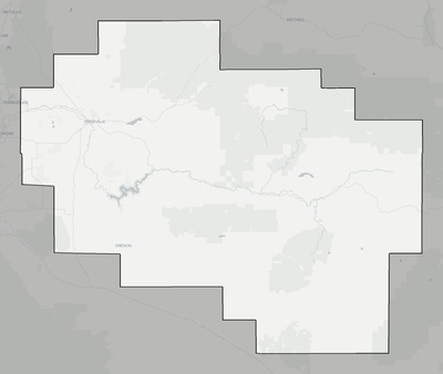 Crook County OR county basemap context