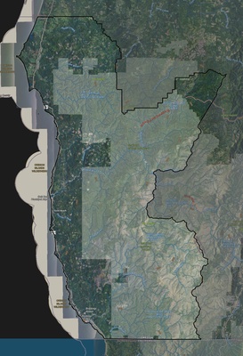 Curry County OR USGS imagery and topo map