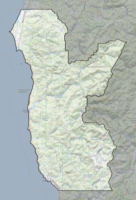 Curry County OR USGS topo map