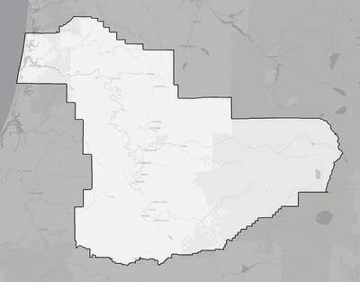 Douglas County OR county basemap context