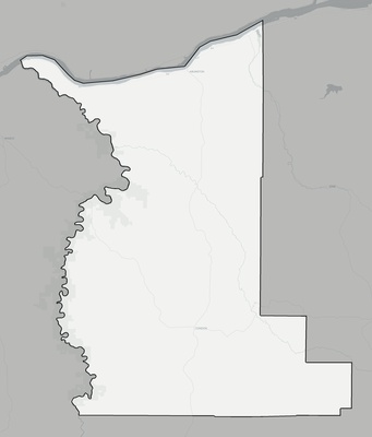 Gilliam County OR county basemap context