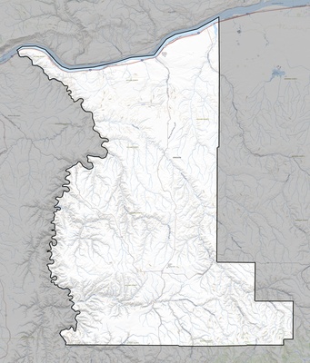 Gilliam County OR USGS topo map