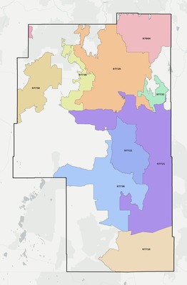 Harney County OR ZIP code boundaries map