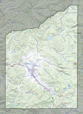 Jackson County OR USGS topo map