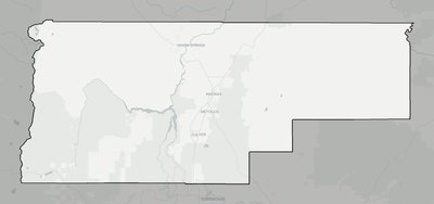 Jefferson County OR county basemap context