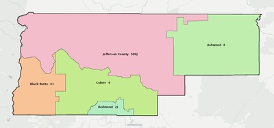 Jefferson County OR school district boundaries map