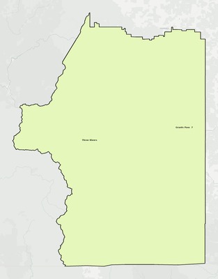 Josephine County OR school district boundaries map