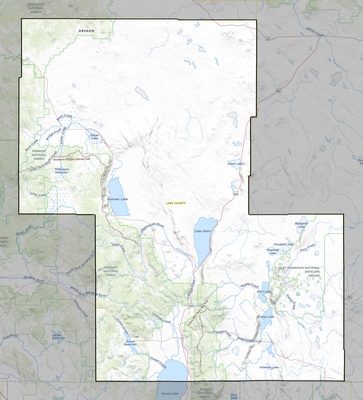 Lake County OR USGS topo map