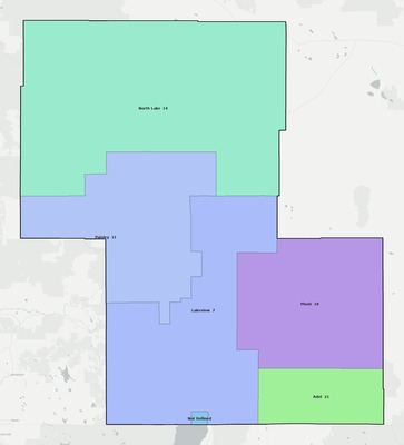 Lake County OR school district boundaries map