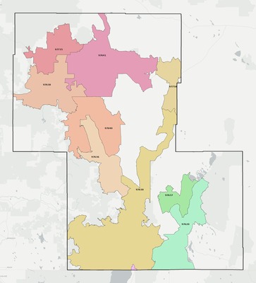 Lake County OR ZIP code boundaries map