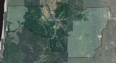 Lane County OR USGS imagery and topo map