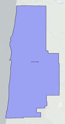 Lincoln County OR school district boundaries map