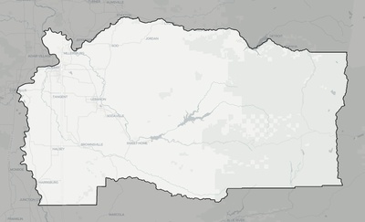 Linn County OR county basemap context