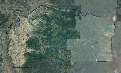 Linn County OR USGS imagery and topo map