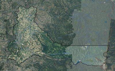 Marion County OR USGS imagery and topo map
