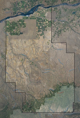 Morrow County OR USGS imagery and topo map