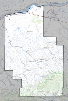 Morrow County OR USGS topo map