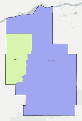 Morrow County OR school district boundaries map
