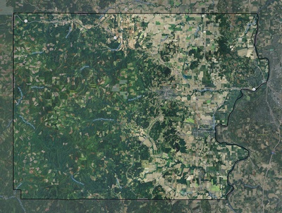 Polk County OR USGS imagery and topo map