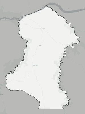 Sherman County OR county basemap context