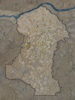 Sherman County OR USGS imagery and topo map