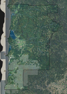 Tillamook County OR USGS imagery and topo map