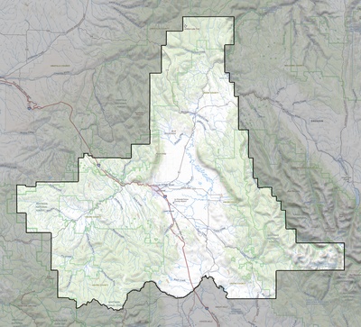 Union County OR USGS topo map