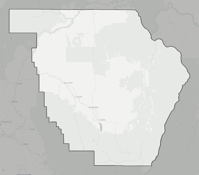 Wallowa County OR county basemap context