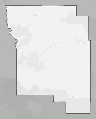Wheeler County OR county basemap context