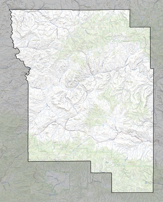 Wheeler County OR USGS topo map