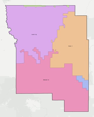 Wheeler County OR school district boundaries map