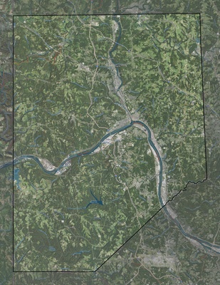 Beaver County PA USGS imagery and topo map