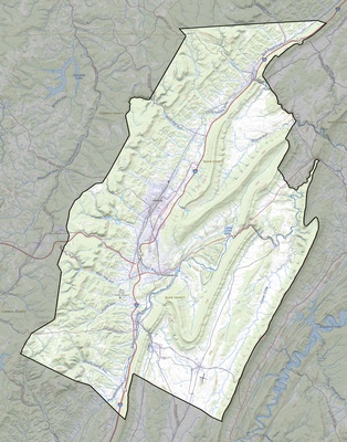Blair County PA USGS topo map