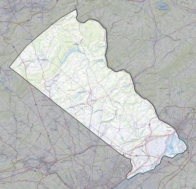 Bucks County PA USGS topo map